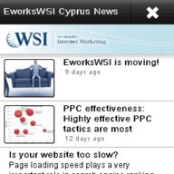 preview of EworksWSI Cyprus mobile Nokia app